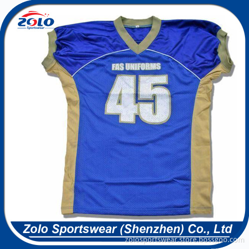 cheap custom sublimated blank youth american football shirts